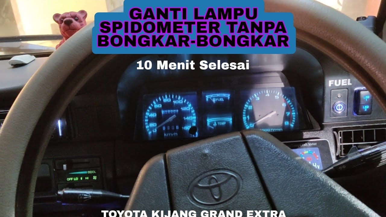 GANTI LAMPU SPIDOMETER KIJANG TANPA LEPAS SPIDOMETER || LEBIH TERANG DAN OKE !!!