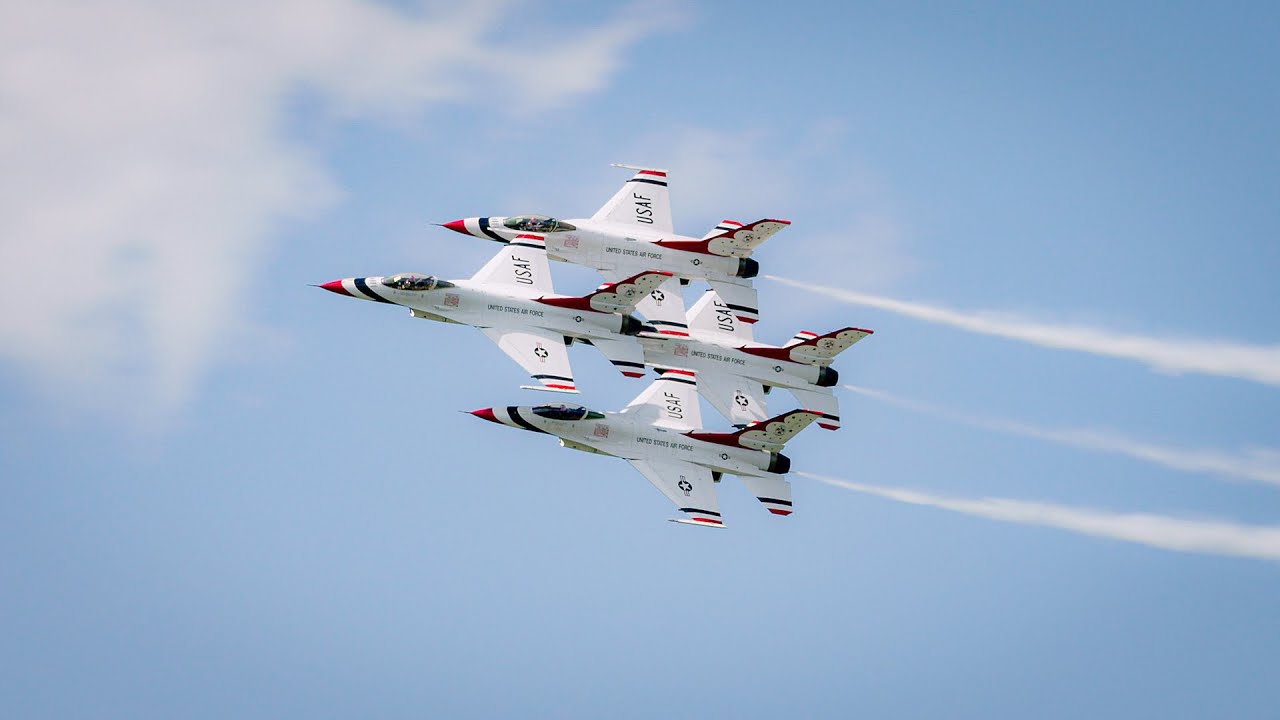The US Air Force Thunderbirds Full Performance New York Airshow 2024