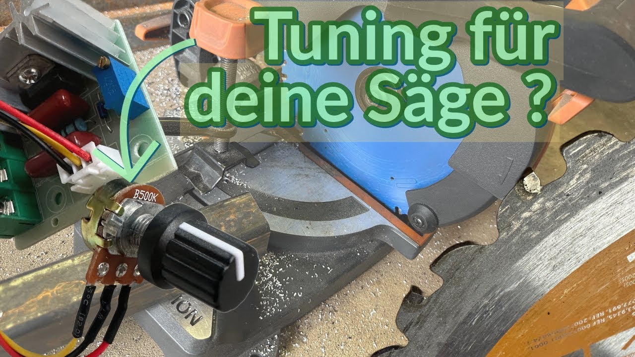 Drehzahl deiner Säge möglichst günstig regeln ? 10€ die dein Sägeblatt für Metall haltbarer machen !