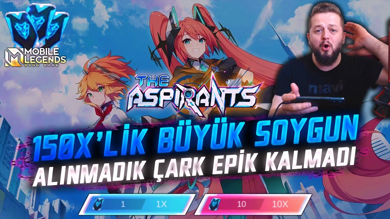 Aspirants 150X Çekiliş Yaptım | Çıkan Kostümlere Şaşıracaksınız | Mobile Legends: Bang Bang