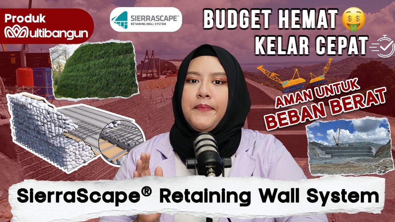 Timbunan Tinggi di Lahan Terbatas pada Remote Area? SierraScape Retaining Wall System Jawabannya!