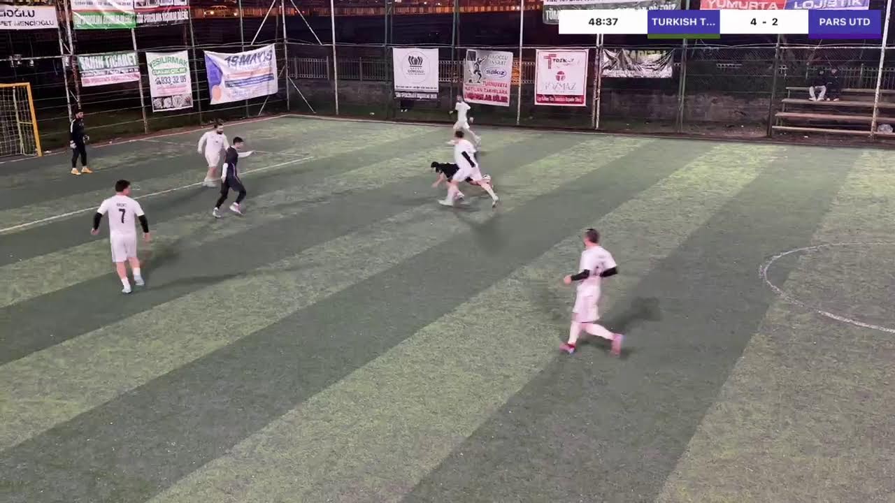 MİNİ FUTBOL ÇARŞAMBA 20. HAFTA KARŞILAŞMASI
TURKISH TITANS VS PARS UTD