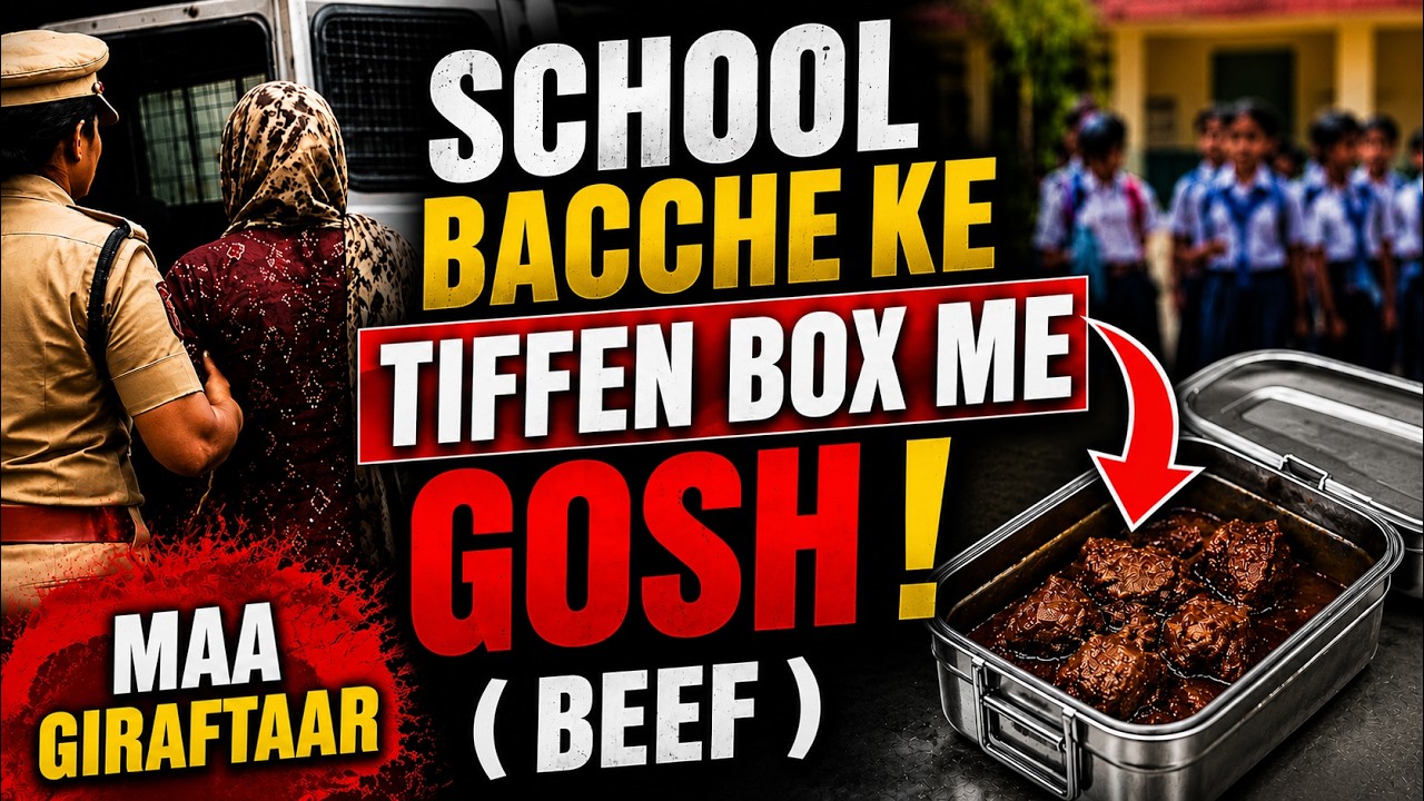 MUSLIM BACCHE KI BEWA MAA GIRAFTAAR | BACCHE KE TIFFEN ME GOSH