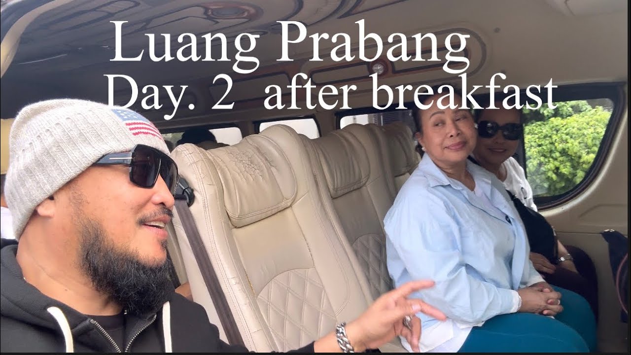 Laos LAສະບາຍດີ🙏Luang Prabang day 2 after breakfast go see the elephants /waterfall ไปเที่ยวน้ำตก