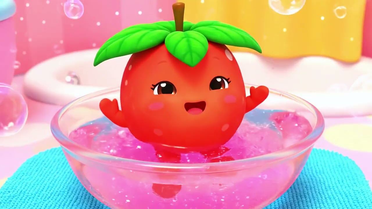 Cute Baby Fruits Taking Bath | ASMR SATISFYING VIDEO