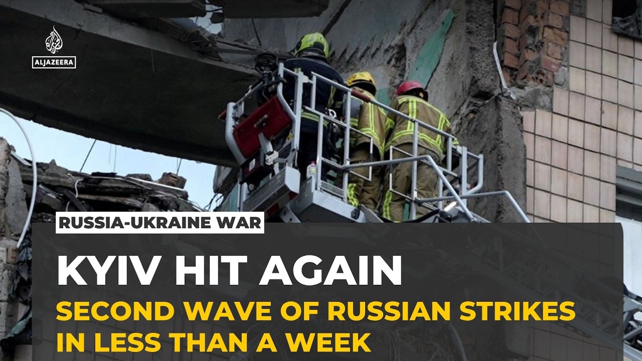 Kyiv hit by second Russian missile barrage in a week as Zelenskyy heads to NATO summit