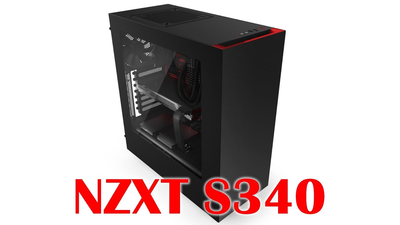 NZXT S340 - BLACK + RED (unboxing)