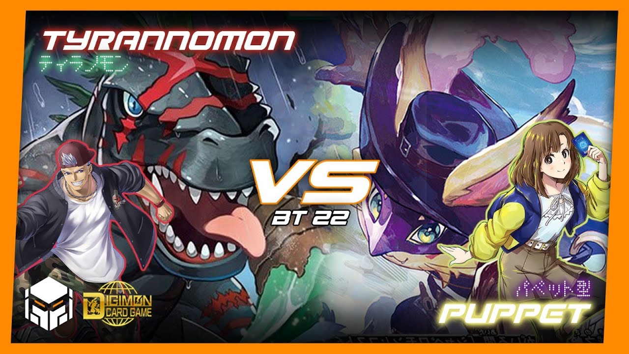 Tyrannomon vs Puppets [Digimon Card Game & TCG BT22]