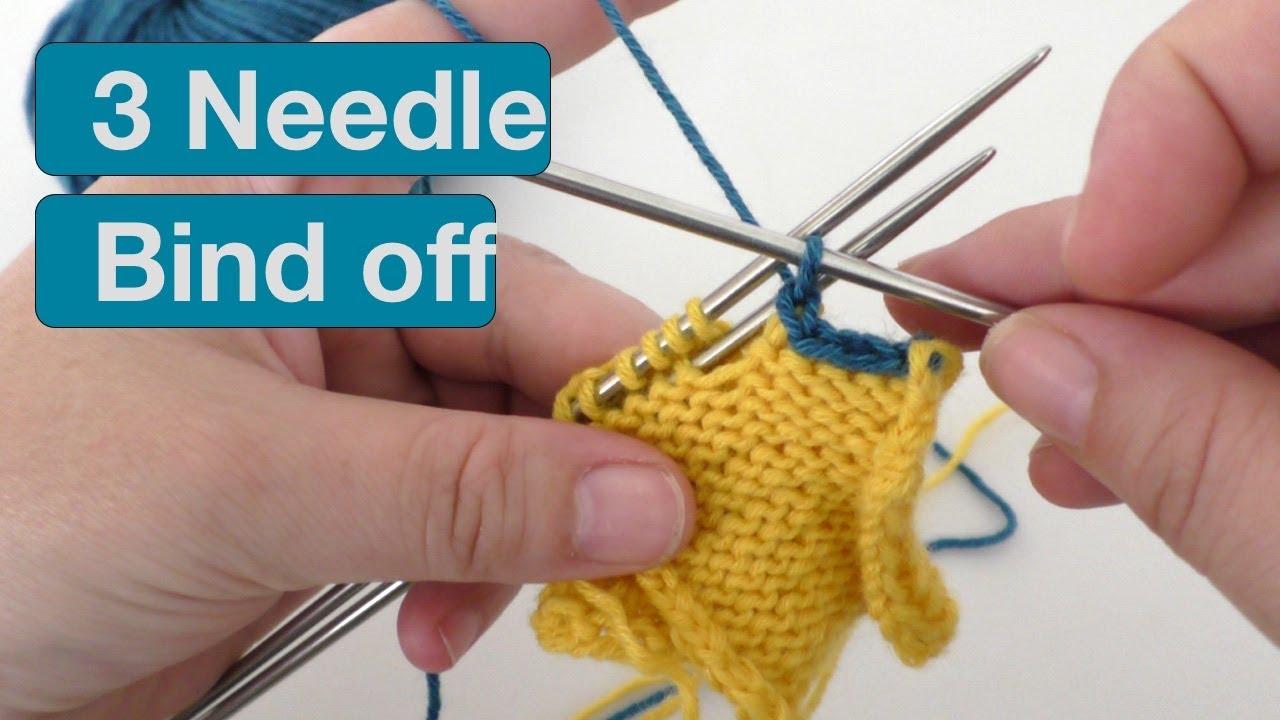 Three Neddle Bind off | 3 Nadel Technik Abketten