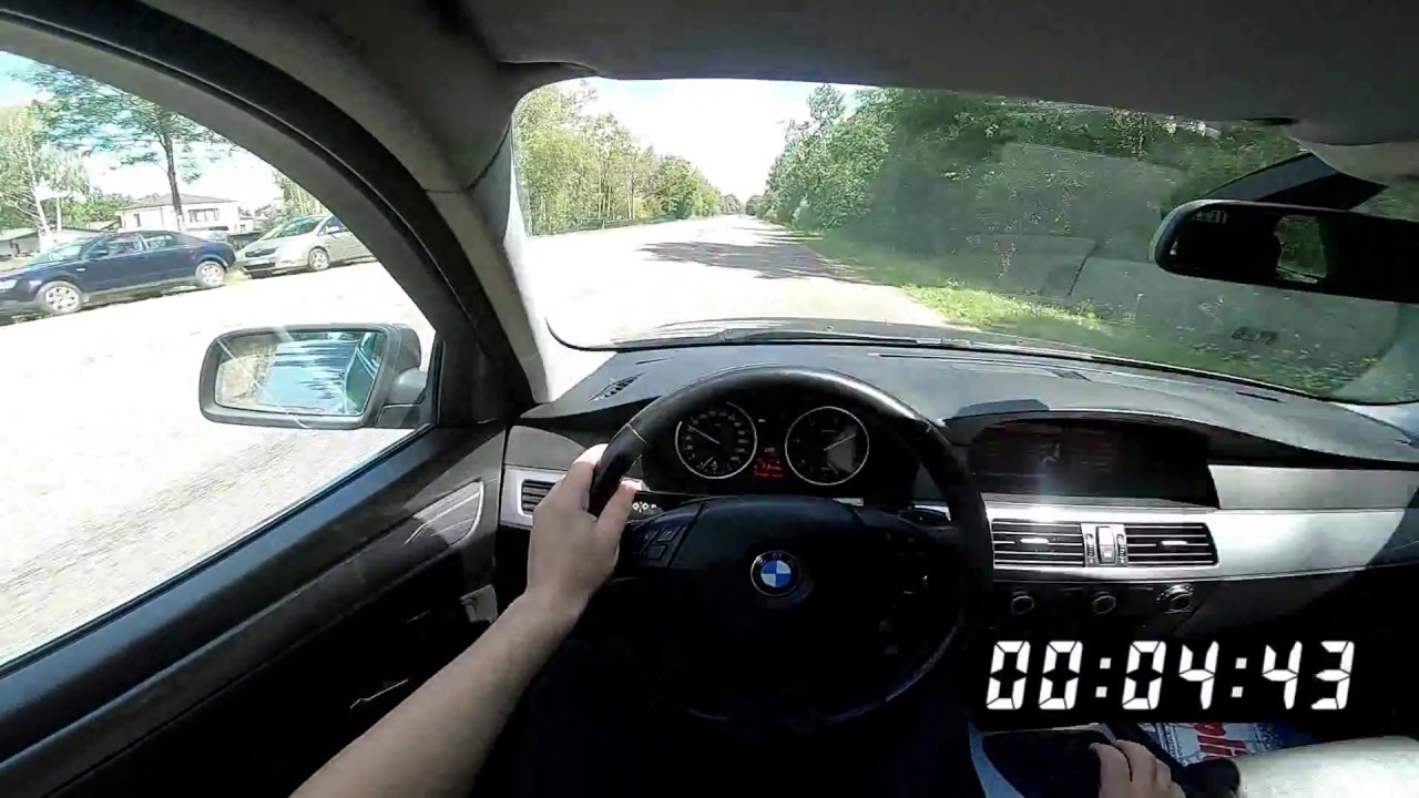 BMW E61 525d 194 BHP Manual 0-100 Speed Test