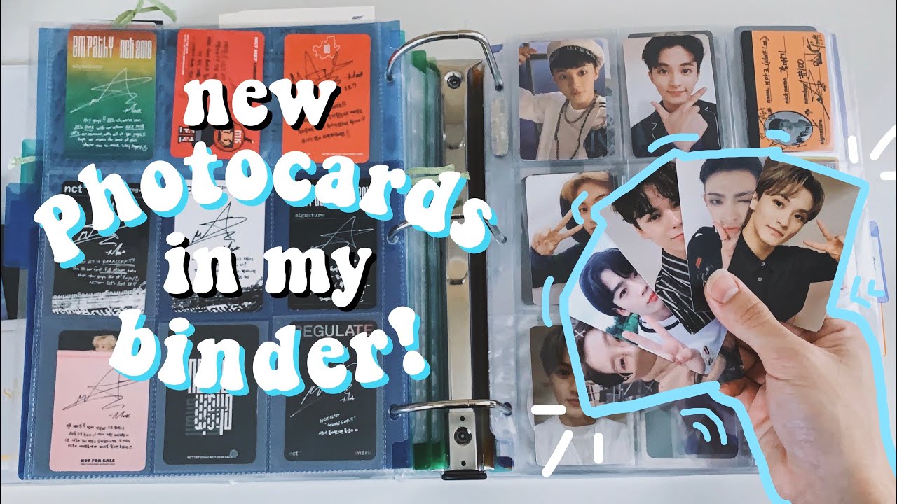 organizing + putting new photocards in my kpop photocard binder! #2 ♡