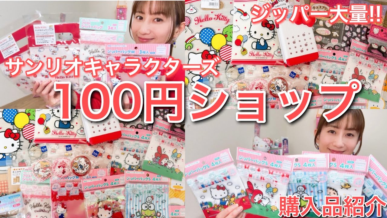 【ジッパー祭!!】100円ショップでサンリオグッズを購入したので紹介します！