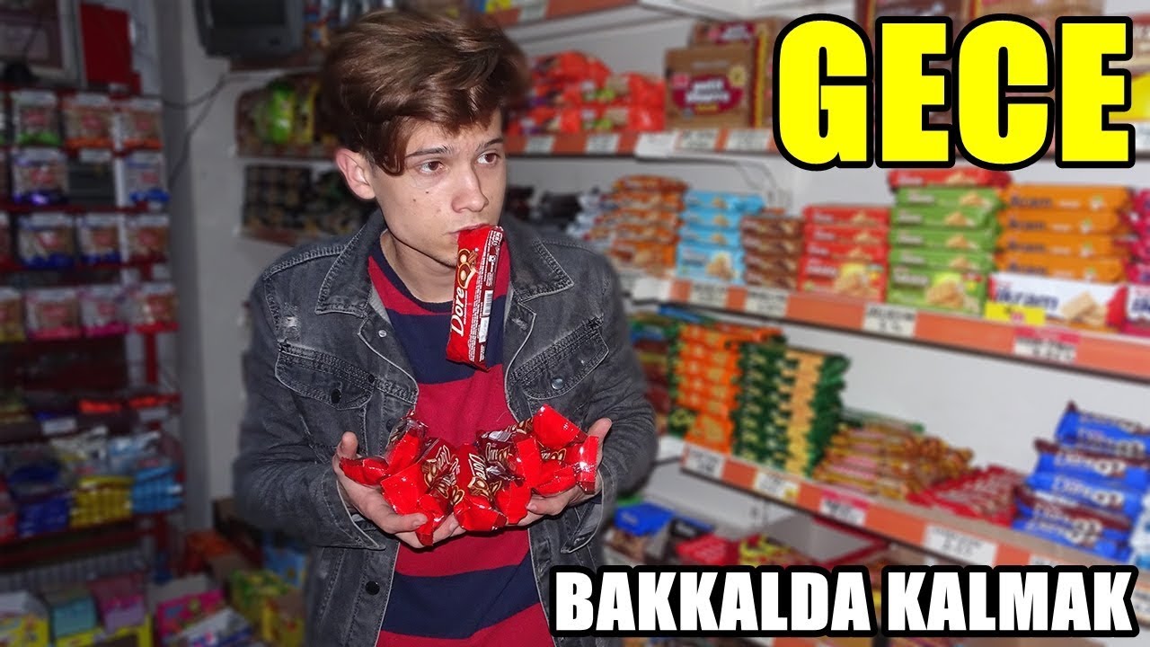 GECE GİZLİCE BAKKALDA KALMAK!