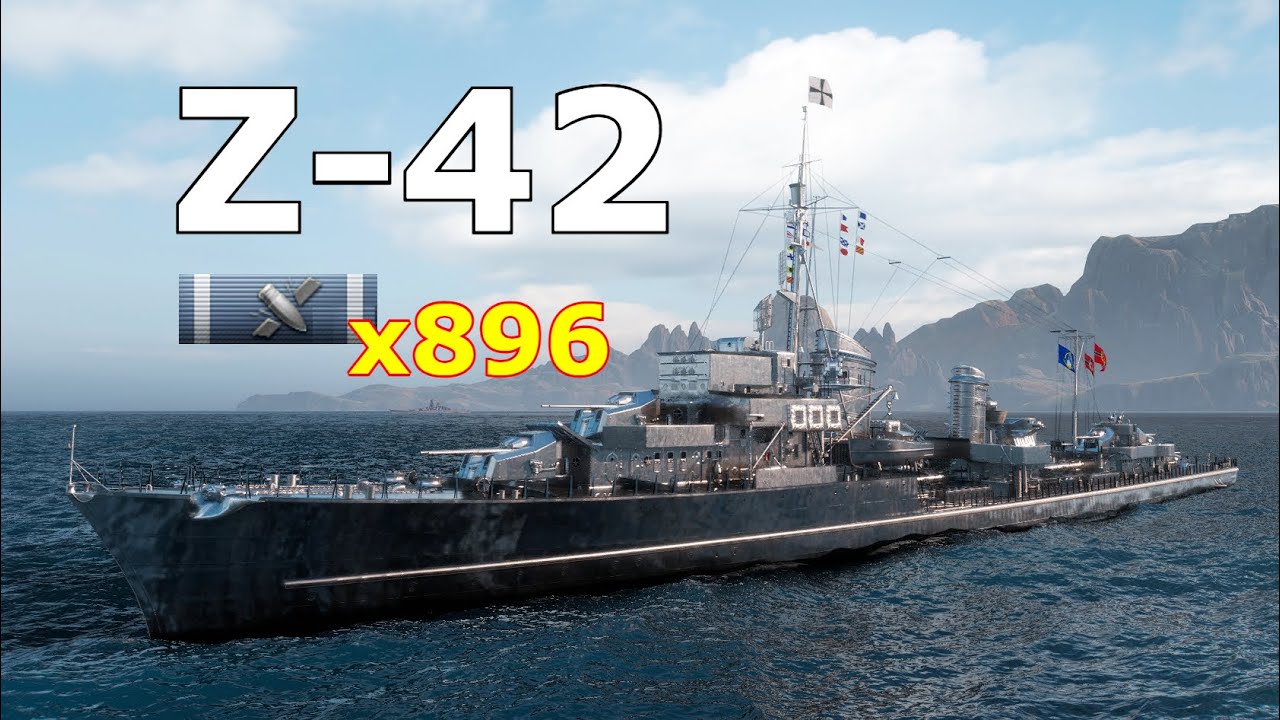 World of WarShips Z-42 - 4 Kills 336K Damage