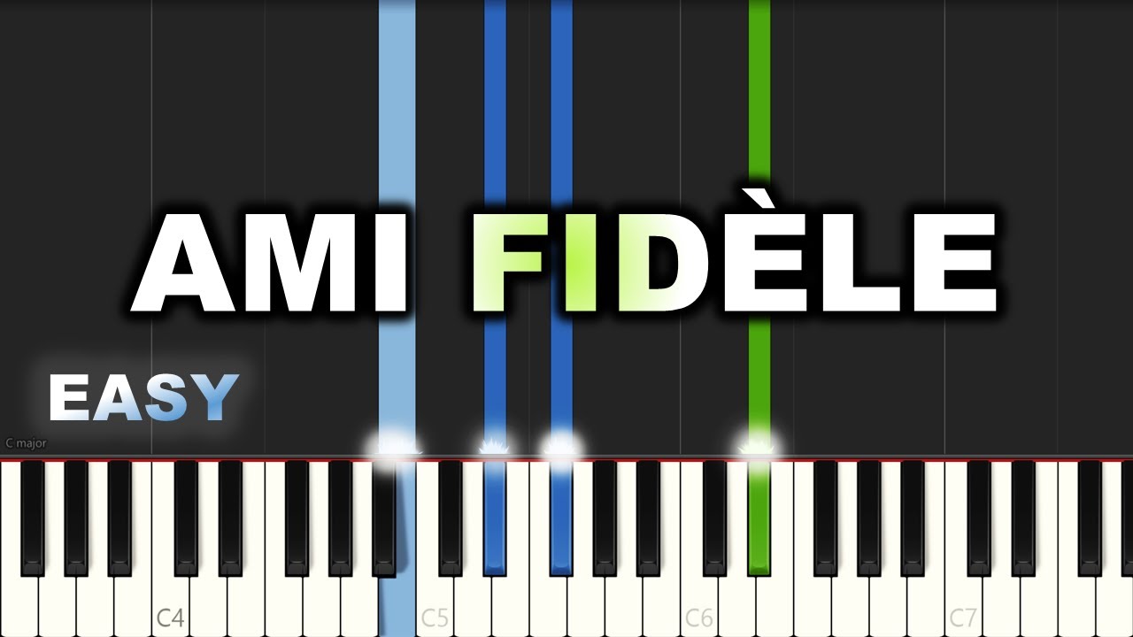 Jonathan C. Gambela - Ami fidèle | EASY PIANO TUTORIAL BY Extreme Midi