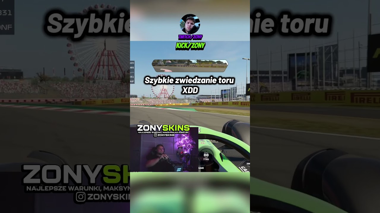 Zony szybkie zwiedzanie toru w F1 XDD 