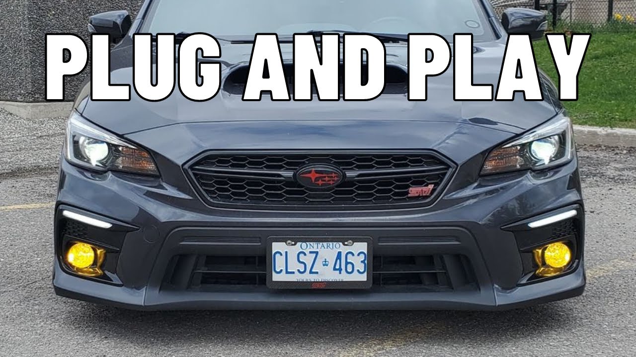 2018+ WRX STi Fully Plug and Play JDM Fog Light Bezels and Fogs!