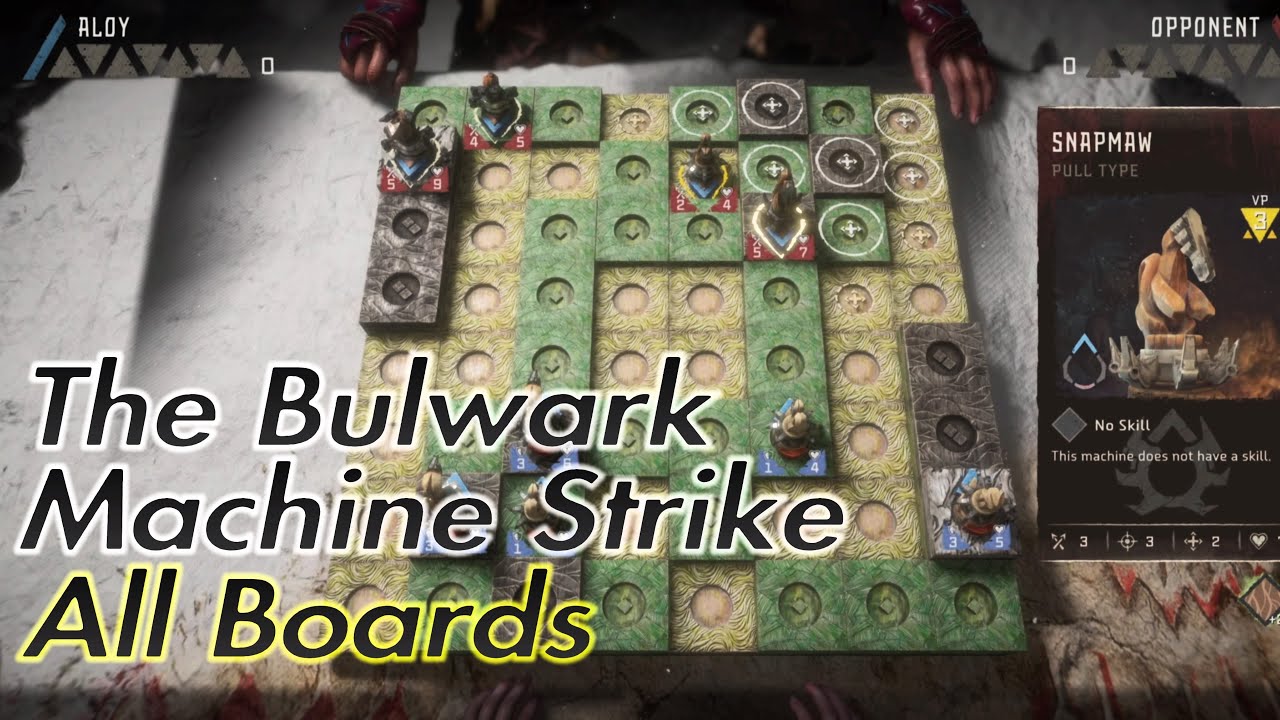 Horizon Forbidden West How To Play Machine Strike The Bulwark (All Boards)