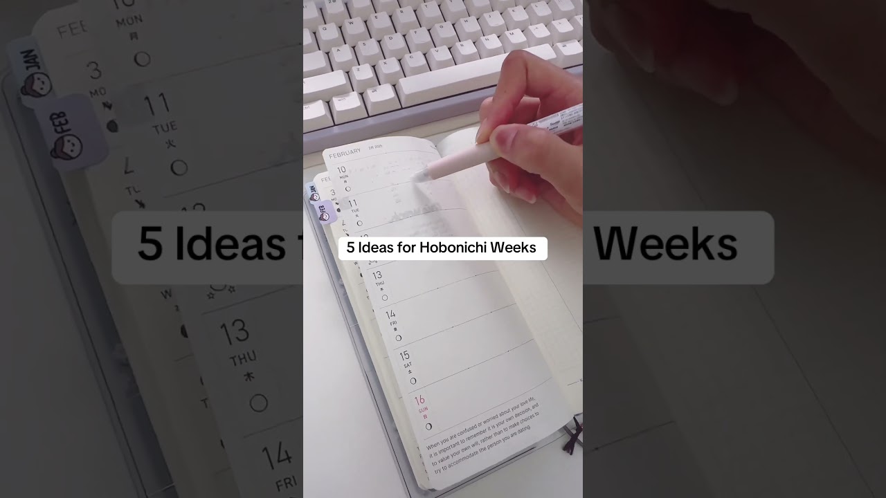 5 Ideas You Can Use Hobonichi Weeks Weekly Pages