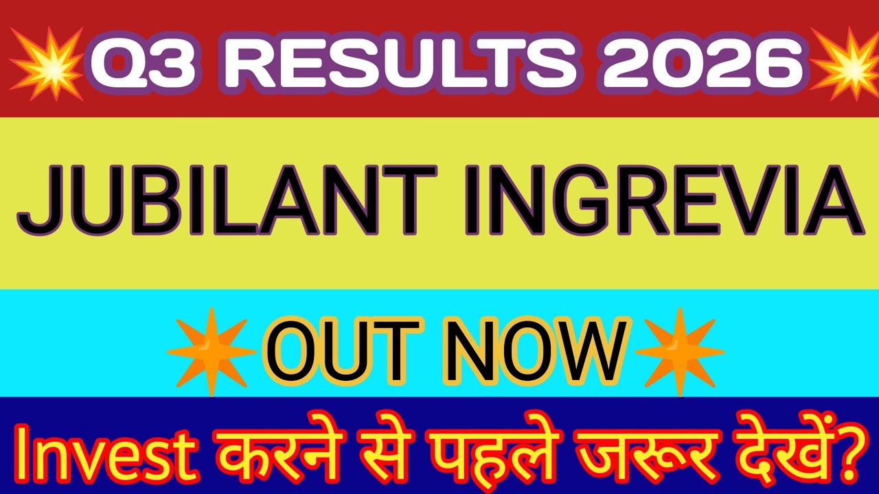 Jubilant Ingrevia Q3 Results 2026 🔴 Jubilant Ingrevia Results 🔴 Jubilant Ingrevia Share Latest News