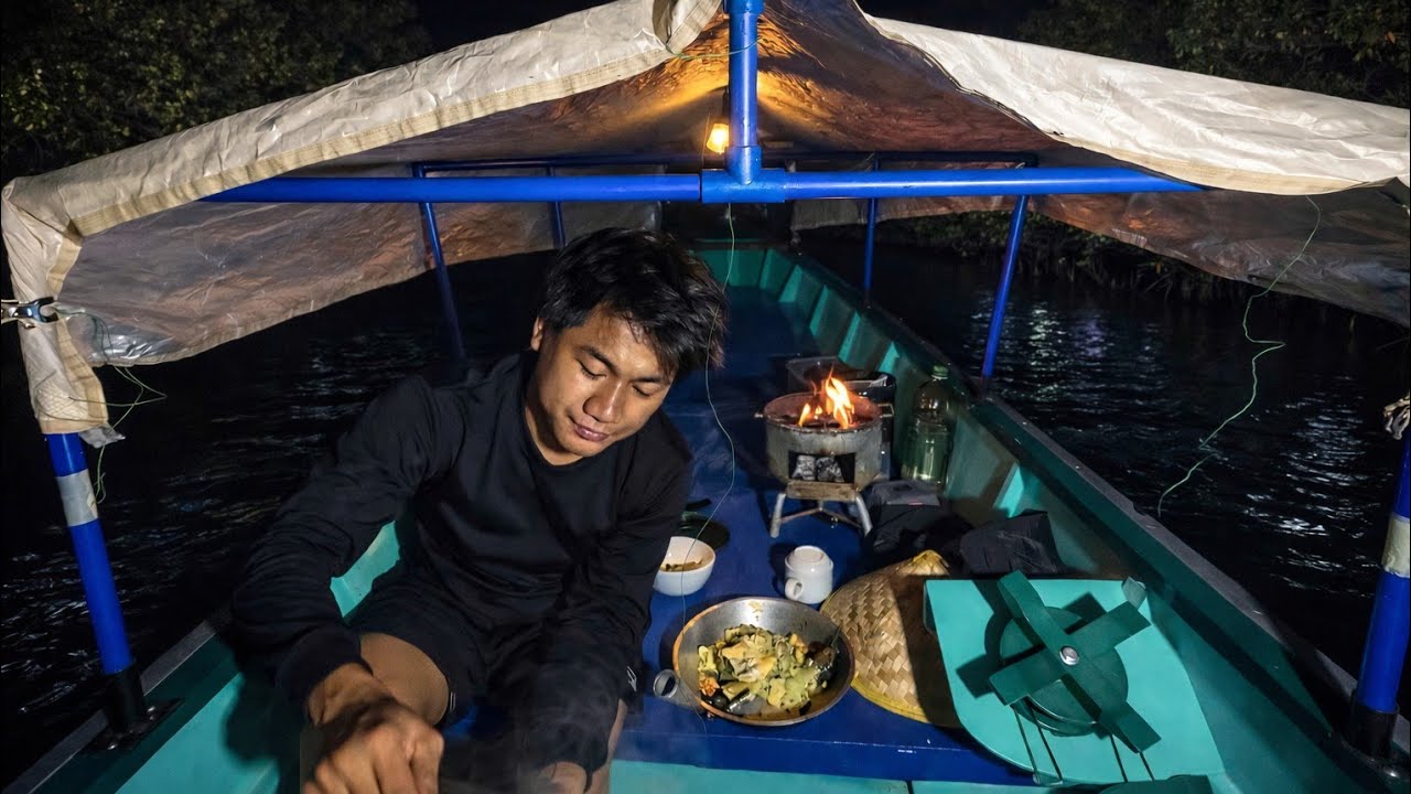 Journey camping, cooking delicious meals on a cozy small boat | | Baybay Camper