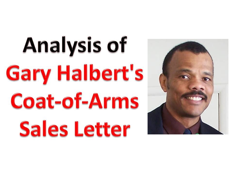 Analysis of Gary Halbert's Coat-of-Arms Sales Letter