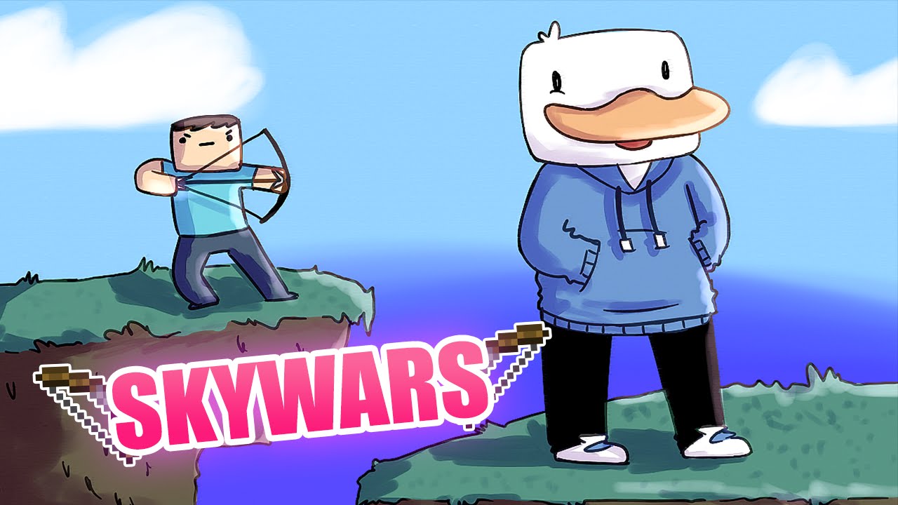 UN TONTO FELIZ EN SKYWARS | MINECRAFT  PVP