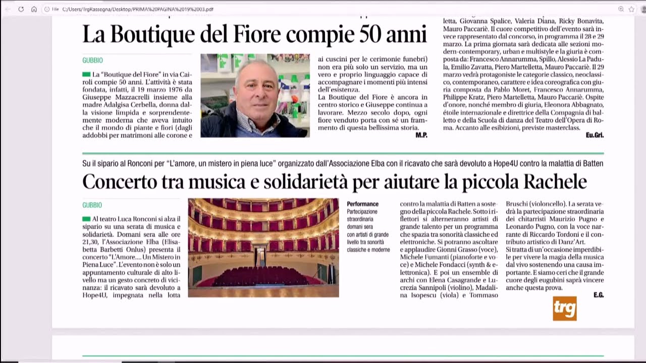 Rassegna stampa Trg giovedì 19 marzo 2026