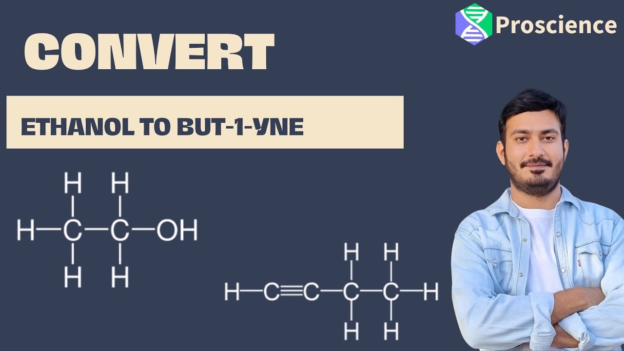 Convert ETHANOL TO BUT-1-YNE