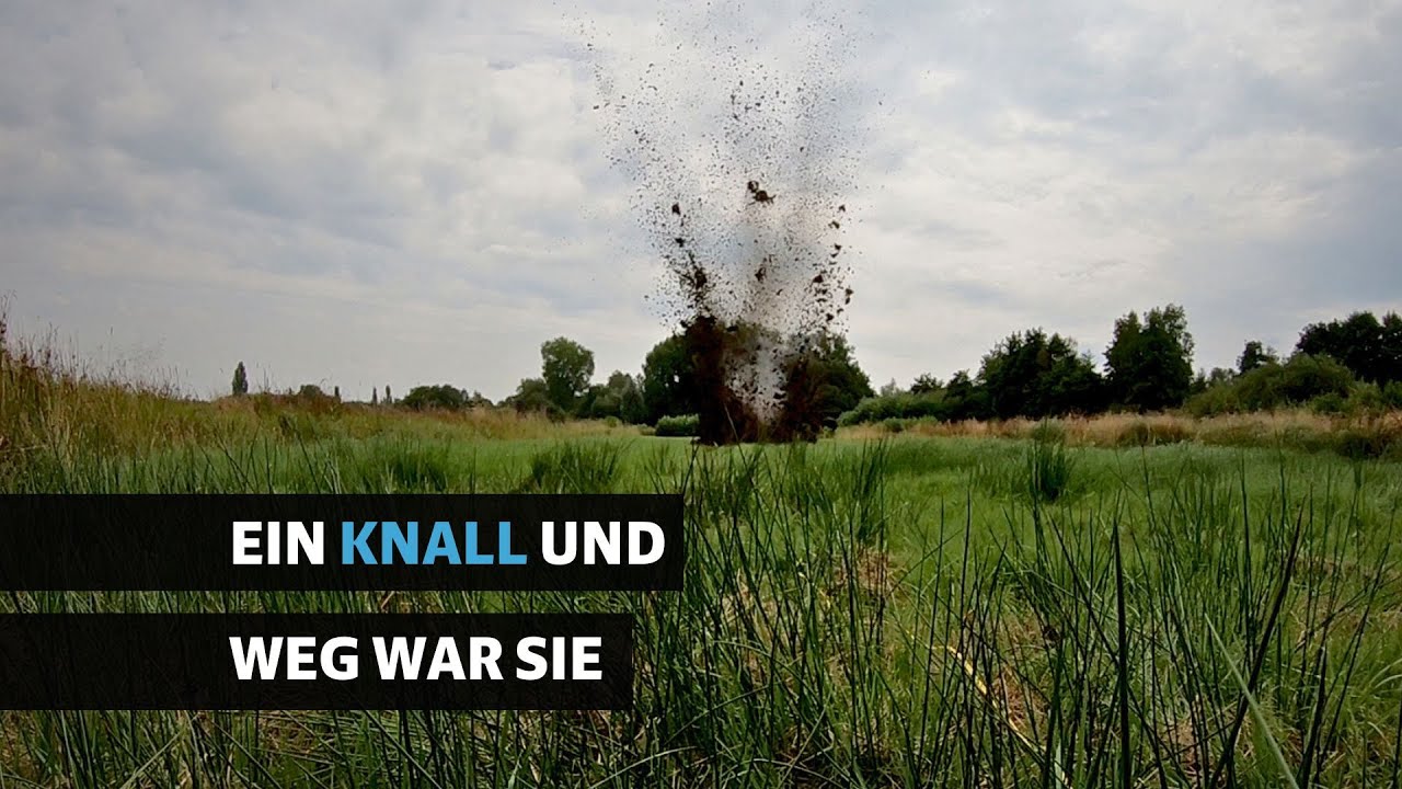 Bremen: Granate aus dem Zweiten Weltkrieg gesprengt | Kampfmittelräumer im Einsatz