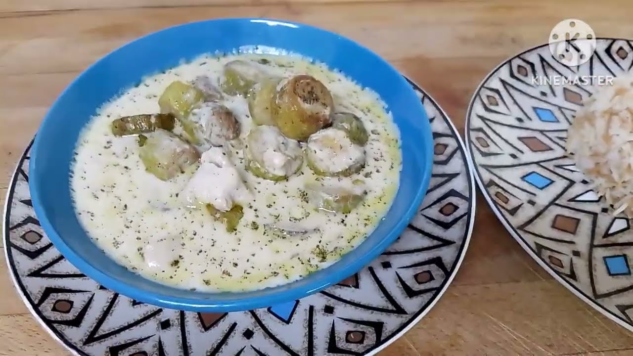 طريقة جديدة لعمل الكوسا مع الجميد البلدي وصدور الدجاج.