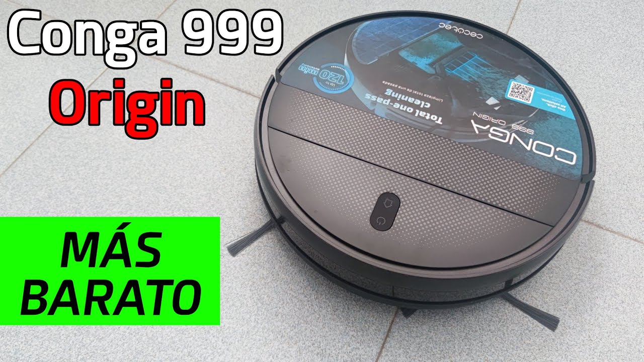 Conga 999  ✅ Como funciona robot aspirador MÁS BARATO 💰 Opiniones & Análisis