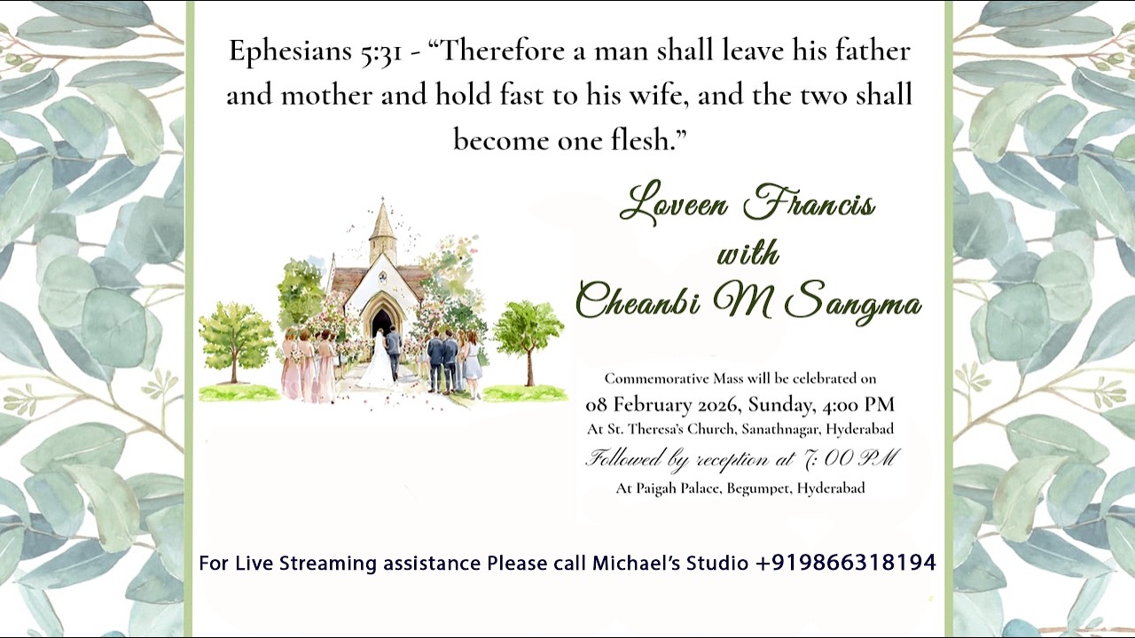 Loveen Francis with Cheanbi M Sangma Reception on 08-Feb-2026 at 7:30 PM At Paigah Palace HYD