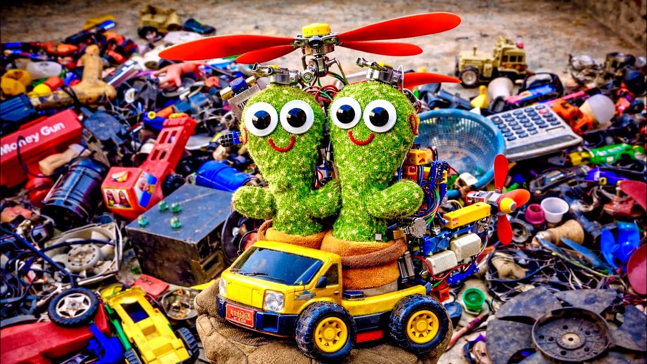 Crazy idea From Junk Toys / breaking and finding scape 