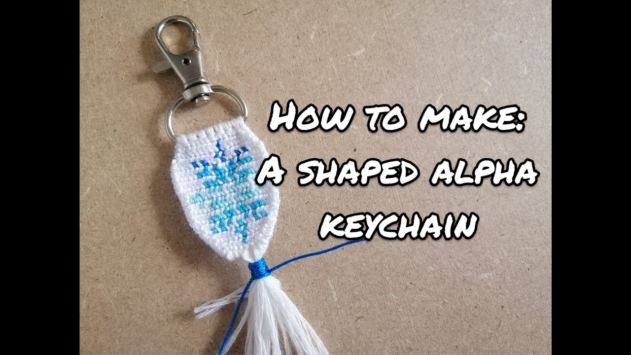 HOW TO MAKE: a shaped alpha keychain! ~ By Mijntje