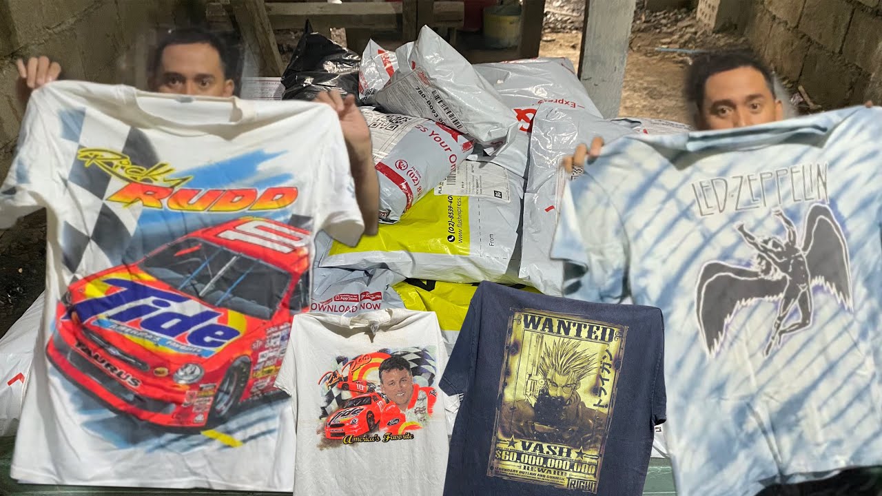 Vintage Nascar Tee, Band, Anime & More! Unboxing 16 parces worth ₱8,000 from Online Sellers