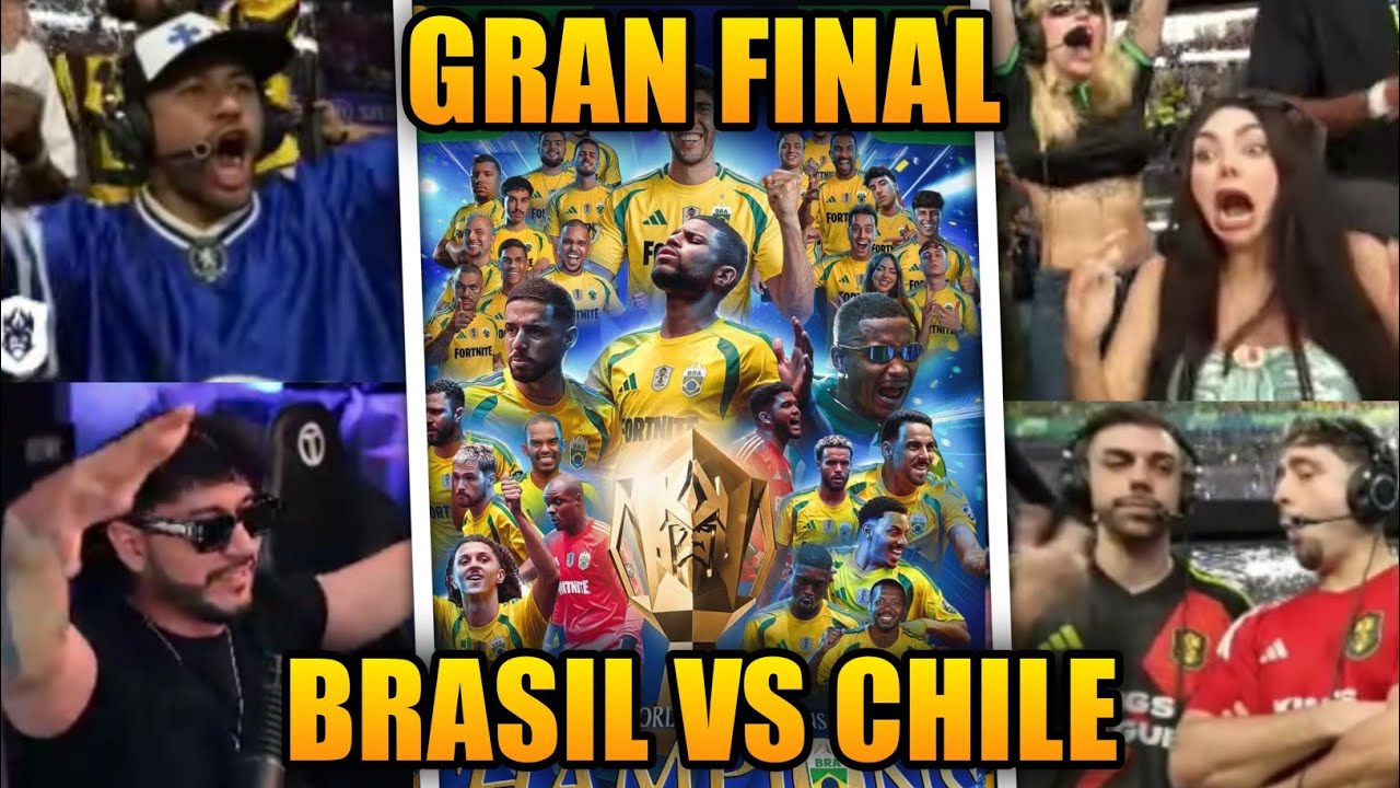 STREAMERS REACCIONAN a la FINAL BRASIL vs CHILE - KINGS WORLD NATIONS CUP