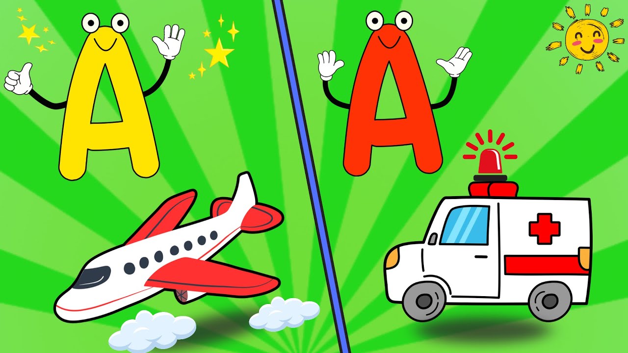 A is for Airplane ✈️| ABC Learning for Toddlers | Nursery Rhyme for Kids