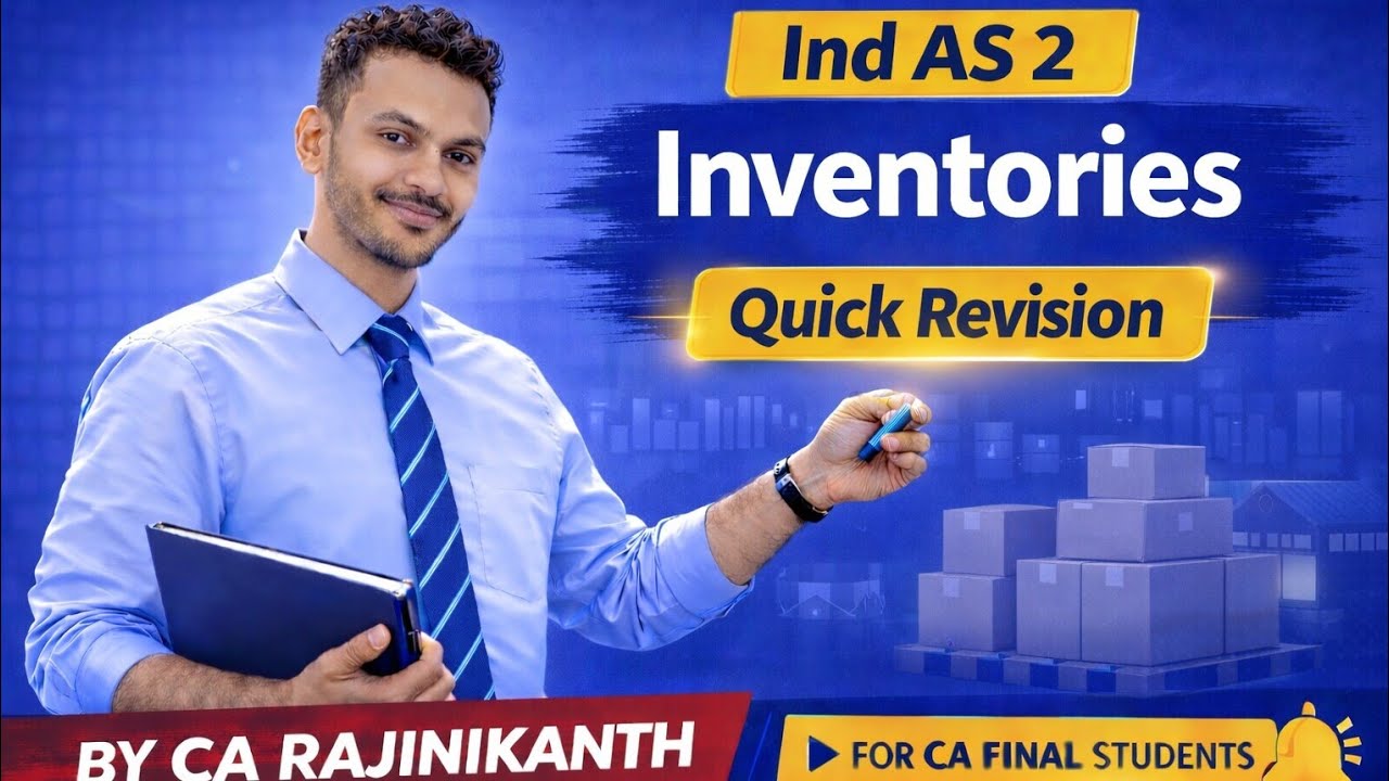 CA Final - FR - Ind AS 2 -  Inventories Quick revision in English.  #indas2 #inventory 