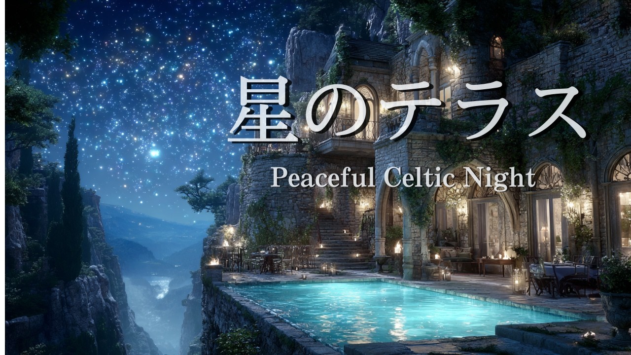 【ケルトBGM】星降るテラスの夜 | 星空の下で聴くリラック音楽 | Relaxing Celtic Music for Sleep & Study | 睡眠・リラックス・勉強・作業用BGM