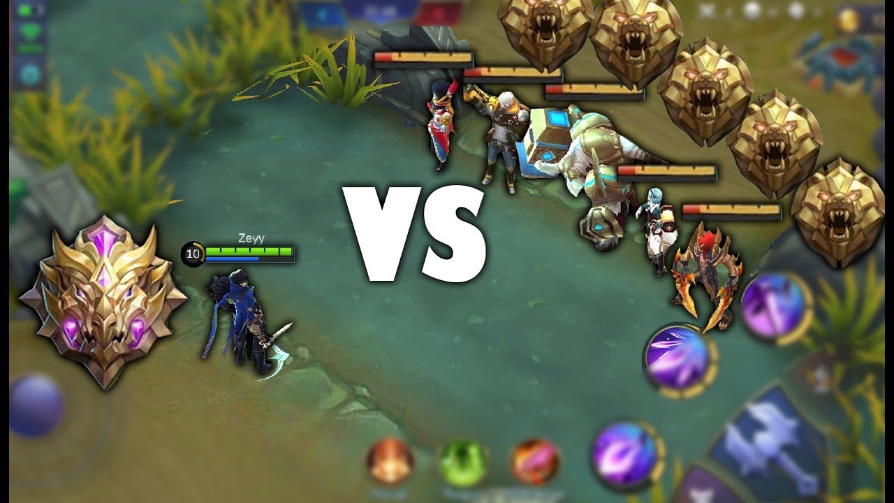 1 MYTHIC VS 5 MASTER RANK PLAYERS MUST SEE!