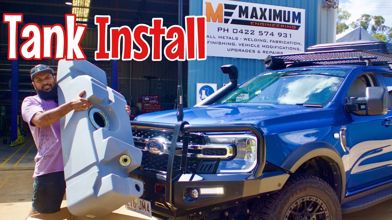How to install a Long Range Tank in a next gen ranger. Brown Davis 145l poly tank.