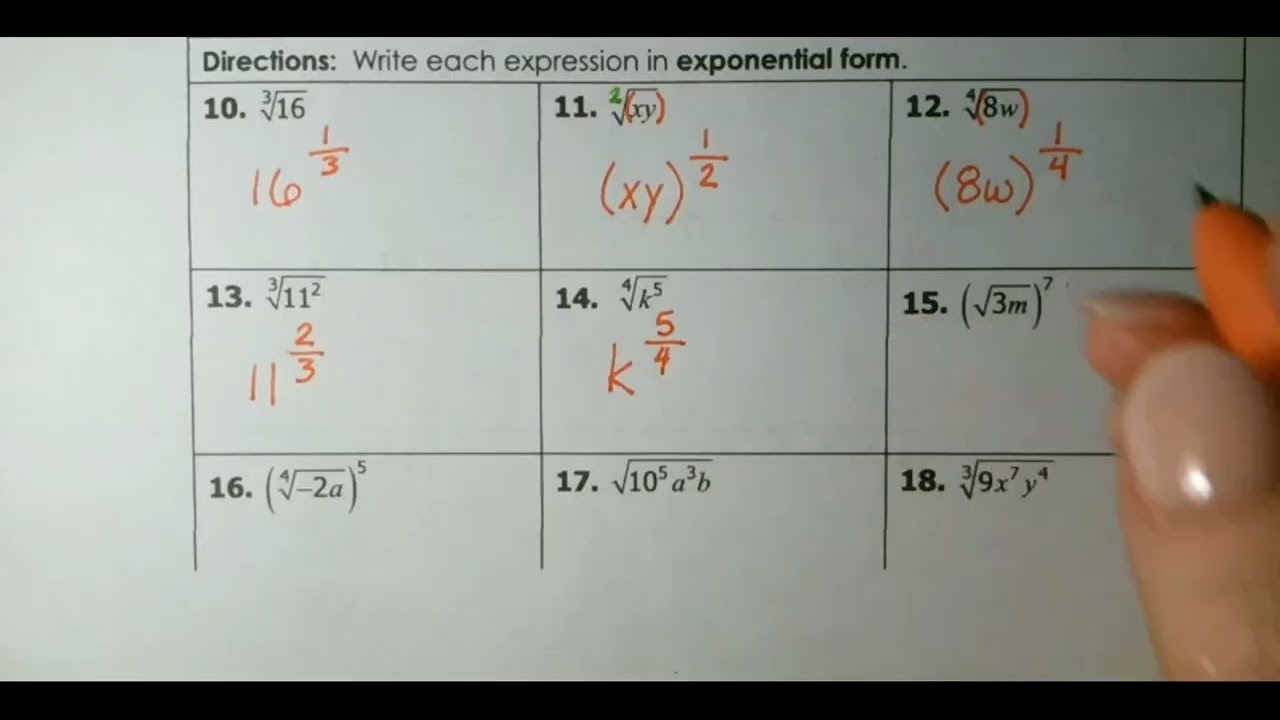 Mastering Rational Exponents  Converting Radicals to Exponentials (Part 2)