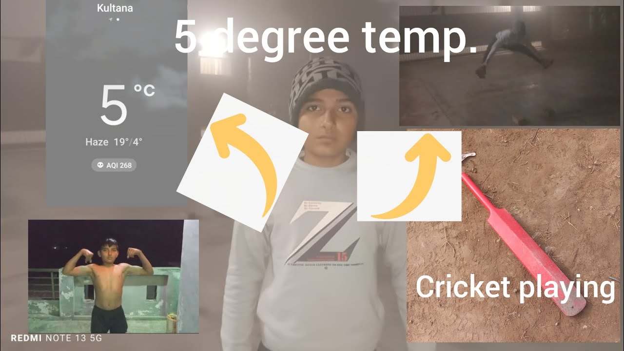 5 degree temperature 🌡️🌡️ m mehnat #fitness vlog #yt video #full masti vlog #pls support me #body💪💪🥷