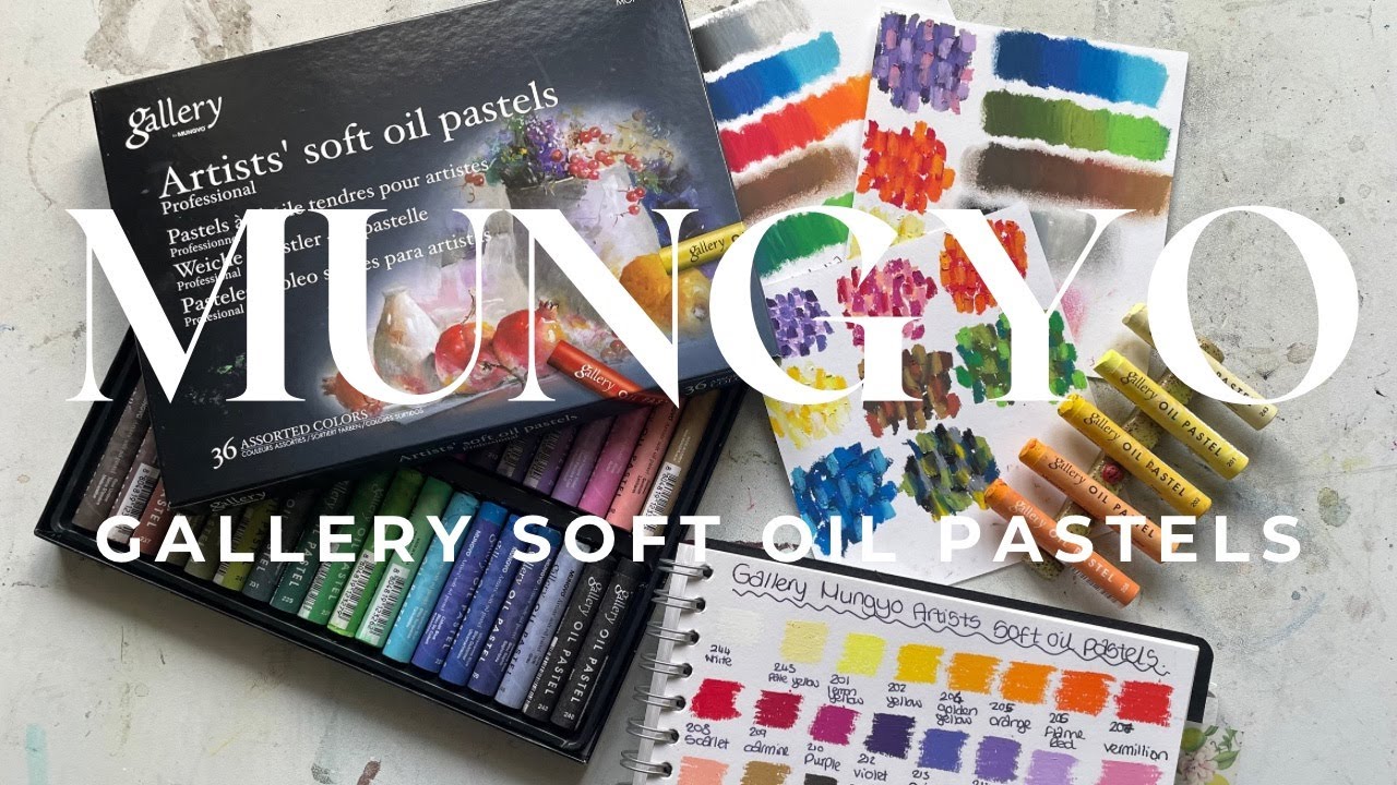 MUNGYO Gallery Soft Oil Pastels Review! from someone who has never tired oil pastels before 💚.