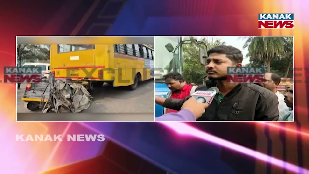 Bhubaneswar Bus Accident: Auto Driver Dies, Protest by Auto Drivers Association