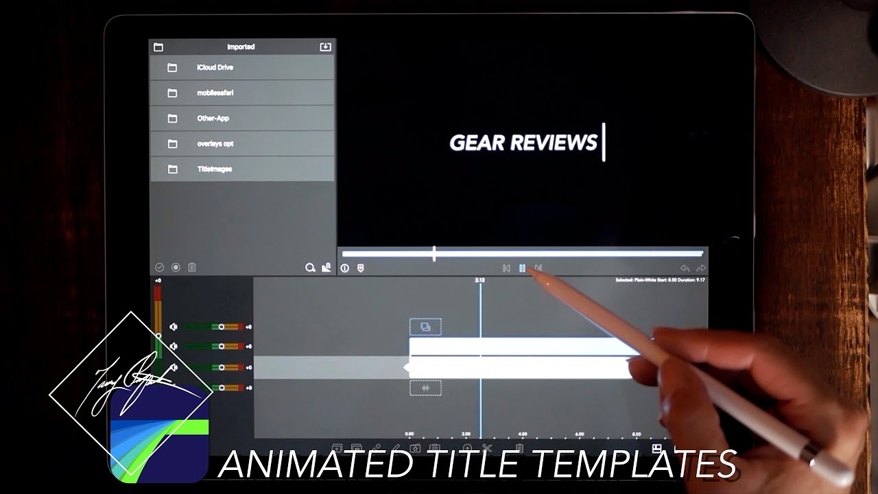 Saving Animated Title Templates That You Can Edit In LumaFusion