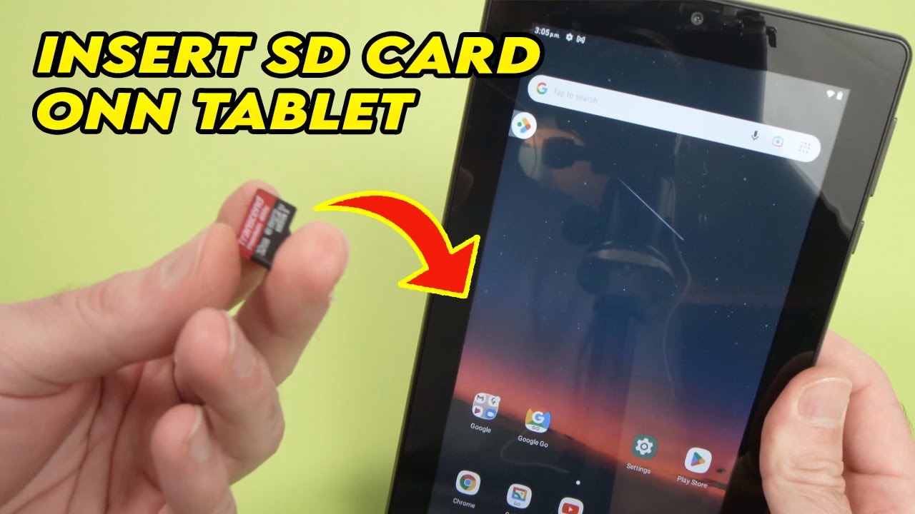 Onn Tablet: How to Insert SD Card