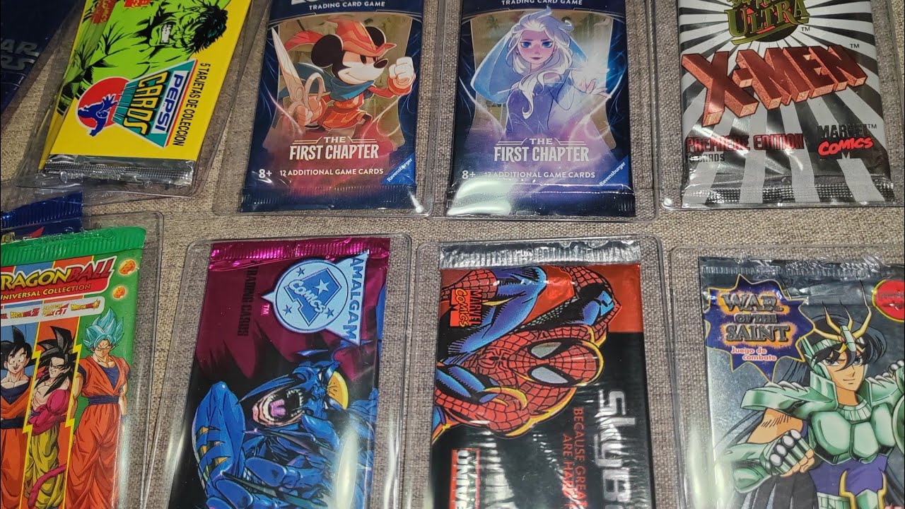 Unboxing sobres Marvel y Dragon Ball