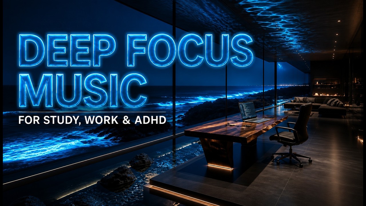 Deep Focus Music for Work & Study | 2H Productivity Session (ADHD Friendly)